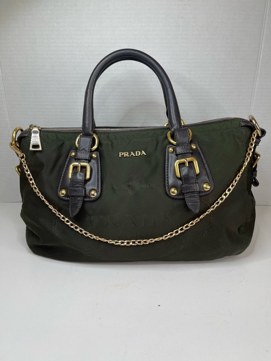 Prada Handbags - Prada nylon jacquard logo handbag